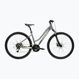 Női cross kerékpár KROSS Evado 3.0 In grey/green/gloss (Evado 3.0 W KREV3Z28X17W008919) kép