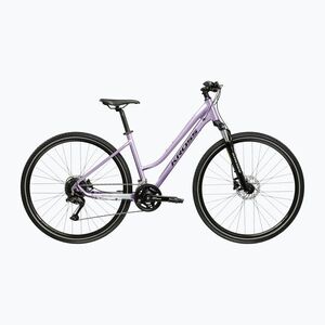 Női cross kerékpár KROSS Evado 5.0 In purple/black/gloss (Evado 5.0 W KREV5Z28X17W008941) kép