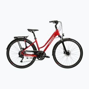 Női trekking kerékpár KROSS Trans 5.0 In red/silver/gloss (Trans 5.0 W KRTR5Z28X17W009189) kép