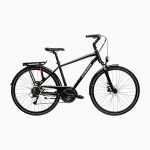 Trekking kerékpár KROSS Trans 3.0 black/grey/gloss (Trans 3.0 KRTR3Z28X19M009947) kép
