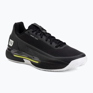 Férfi teniszcipő Wilson Rush Pro 5 Tour Clay black/white/safety yellow (Rush Pro 5 Tour Clay WRS337620) kép