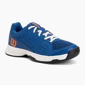 Gyerek teniszcipő Wilson Rush Pro Ace L Jr déjà vu blue/orange tiger/white (Rush Pro Ace L Jr WRS337570) kép