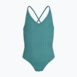 Gyermek egyberészes fürdőruha Nike Ocean Bound Ripple Texture Lace Up blached turquoise (Ocean Bound Ripple Texture Lace Up NESSG724-468) kép