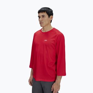 Férfi kerékpáros mez POC Motion Air Jersey 3/4 prismane red (Motion Air Jersey 3/4 52345) kép