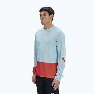 Férfi kerékpáros hosszú ujjú póló POC Motion Air Jersey lazurite blue/carnelian orange (Motion Air Jersey 52344) kép