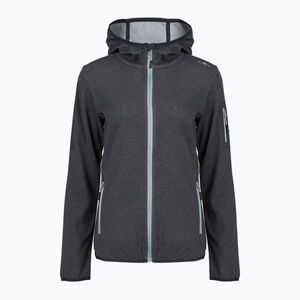 Női trekking pulóver CMP 34H6376 Fix Hood black/cement (34H6376 Fix Hood 34H6376/04TS) kép
