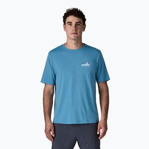 Férfi póló Patagonia Capilene Cool Daily - '73 Skyline shore blue/light shore blue x-dye (Capilene Cool Daily - '73 Skyline 45478) kép