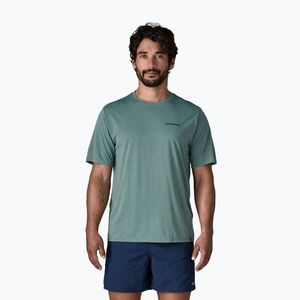 Férfi póló Patagonia Capilene Cool Daily - Boardshort Logo blue sage/light blue sage x-dye (Capilene Cool Daily - Boardshort Logo 45481) kép