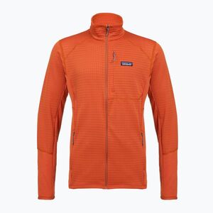 Férfi polár pulóver Patagonia R1 Hybrid coal orange (R1 Hybrid 40129) kép