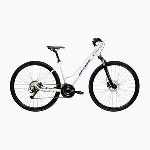 Női cross kerékpár KROSS Evado 4.0 In grey/navy blue (Evado 4.0 W KREV4Z28X17W008931) kép