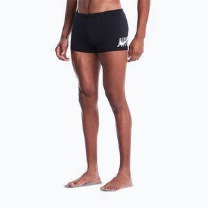 Férfi úszó boxeralsó Nike Logo Graphic Square Leg black (Logo Graphic Square Leg NESSG015-001) kép