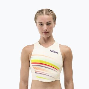 Edző felső HOKA Race Day Crop alabaster flare (Race Day crop 1173534P-AFLR) kép