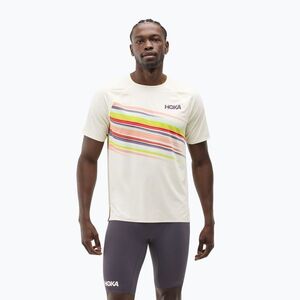 Férfi futópóló HOKA Race Day alabaster flare (Race Day 1173530P-AFLR) kép