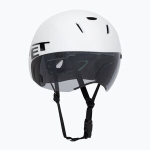 Kerékpáros sisak MET Codatronica white/silver matte glossy (Codatronica 3HM119CE00MBI2) kép