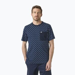 Férfi póló Helly Hansen Hudson navy aop (Hudson 54530_598) kép