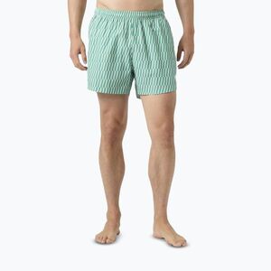 Férfi vitorlás rövidnadrág Helly Hansen Newport Trunk 4.5" dark mint offset stripe ao (Newport Trunk 4.5" 54586_472) kép
