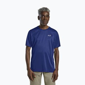 Férfi túrapóló Jack Wolfskin Tech T blue orchid (Tech T A63293_C0631) kép