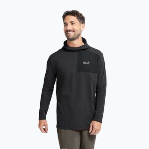 Férfi trekking pulóver Jack Wolfskin Sucol Hoody black (Sucol Hoody A65978_6000) kép