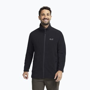 Férfi polár pulóver Jack Wolfskin Taunus 100 Full Zip black (Taunus 100 Full Zip A65793_6000) kép