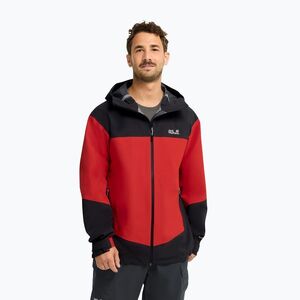 Férfi esőkabát Jack Wolfskin Rockpaw 3L siren red (Rockpaw 3L A65875_J0191_A06) kép