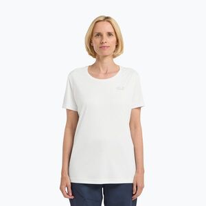 Női túrapóló Jack Wolfskin Tech T stark white (Tech T A63294_5488) kép