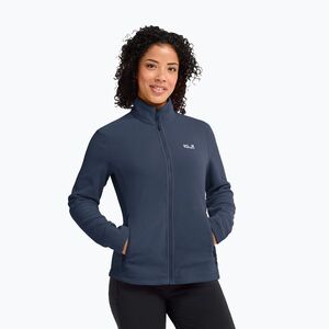 Női polár pulóver Jack Wolfskin Taunus 100 Full Zip midnight sky (Taunus 100 Full Zip A65796_C0412) kép