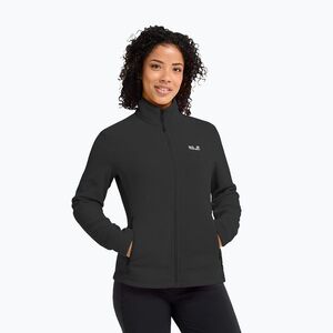 Női polár pulóver Jack Wolfskin Taunus 100 Full Zip black (Taunus 100 Full Zip A65796_6000) kép