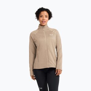 Női polár pulóver Jack Wolfskin Anytrail Full Zip oat (Anytrail Full Zip A65953_A0083) kép