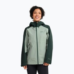 Női esőkabát Jack Wolfskin Wildbound 2L green zinnia (Wildbound 2L A65805_E0272_A06) kép
