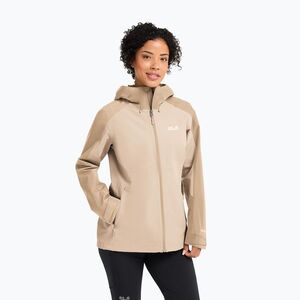 Női esőkabát Jack Wolfskin Wildbound 2L oyster (Wildbound 2L A65805_A0084_A06) kép