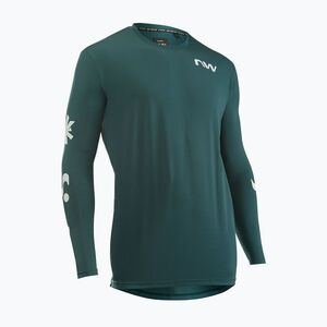 Férfi kerékpáros hosszú ujjú póló Northwave Xtrail petroleum/white (Xtrail 89251137) kép