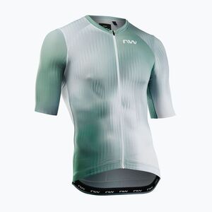 Férfi kerékpáros mez Northwave Blade white/sage green (Blade 89251159) kép