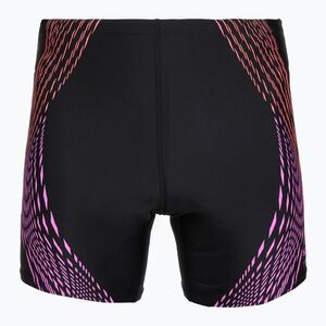 Férfi úszó jammer Speedo Duo Logo Print Mid Jammer black/coral sands/neon violet (Duo Logo Print Mid Jammer 8-00376417926) kép