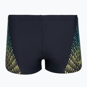 Férfi úszó bokszerek Speedo Placement Aquashort blue/yellow (Placement Aquashort 8-00354716024) kép