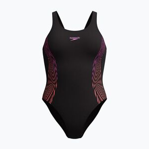 Női egyrészes fürdőruha Speedo Placement Muscleback neon violet (Placement Muscleback 8-00305815357) kép