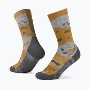 Zokni BUFF Merino Lightweight Crew LWC2 khaki (Merino Lightweight Crew LWC2 137798.870.03.00) kép