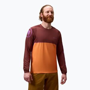 Férfi kerékpáros hosszú ujjú felső Endura Core Printed end orange (Core Printed E5107ENO) kép