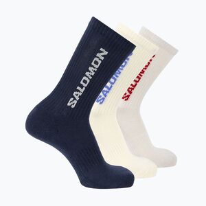Zokni Salomon Everyday Crew 3 pairs spellbound/vanilla ice/lunar rock (Everyday Crew LC291110056) kép