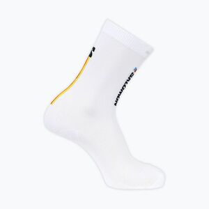 Zokni Salomon Pulse Race Flag Crew white (Pulse Race Flag Crew LC291010056) kép