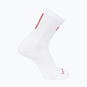 Zokni Salomon S/Lab Phantasm Crew 3 white/fiery red (S/Lab Phantasm Crew 3 LC290980056) kép