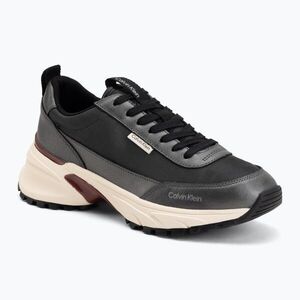 Női cipők Calvin Klein HW0HW02999 Hike Runner Organza Met Leather gun metal/bordeaux (Hike Runner Organza Met Leather HW0HW029990I0) kép