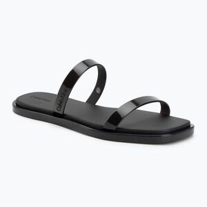 Női papucsok Calvin Klein HW0HW02963 Jelly Doub Bar Shiny triple black (Jelly Doub Bar Shiny HW0HW029630GJ) kép
