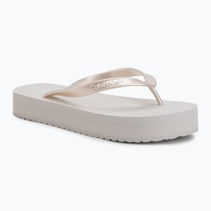 Női flip-flop papucsok Calvin Klein HW0HW03120 Flatform silver (Flatform HW0HW03120PE6) kép
