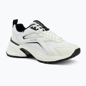 Női cipők Calvin Klein HW0HW03002 Hike Run Ckstripe Mesh bright white/black (Hike Run Ckstripe Mesh HW0HW0300201W) kép