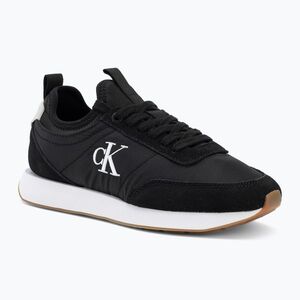 Női cipők Calvin Klein YW0YW02060 Retro Runner Sock Laceup Mix Mat black/bright white (Retro Runner Sock Laceup Mix Mat YW0YW020600GM) kép