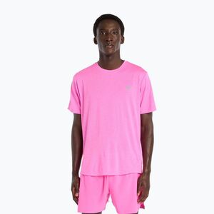 Férfi póló New Balance Athletics Run pink heat heather (Athletics Run MT41253AD8) kép