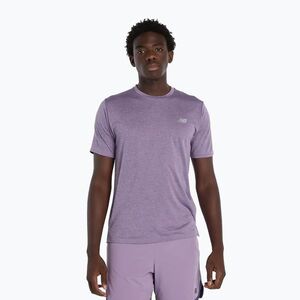 Férfi póló New Balance Athletics Run candied violet heather (Athletics Run MT41253AB7) kép
