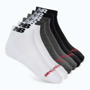 Zokni New Balance Everyday Low Cut 6 pairs white/silver metallic (Everyday Low Cut 6 Pack LAS51336WM) kép
