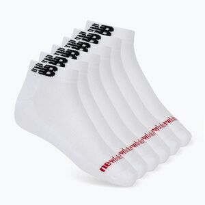 Zokni New Balance Everyday Low Cut 6 pairs white (Everyday Low Cut 6 Pack LAS51336WT) kép