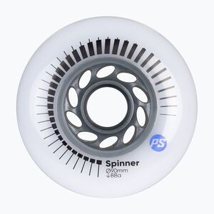 Görkorcsolya kerekek Powerslide Spinner 90 mm/88A 4 pcs. white (Spinner 905517) kép